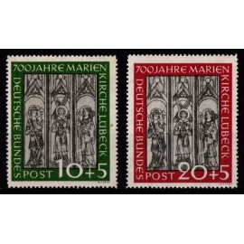 1951 - Vesttyskland - AFA 1102-03 - Komplet sæt - Postfrisk.